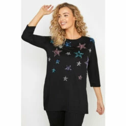 Best reviews of 😍 Long Tall Sally Tall Sequin Star Top For Female 👍