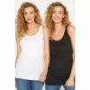 New 👍 Long Tall Sally Tall 2 Pack Vest Tops For Female 🎉