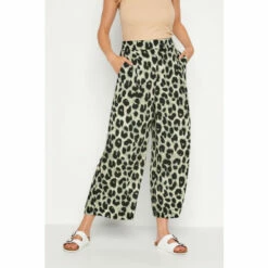 Hot Sale 😀 Long Tall Sally Tall Printed Cropped Trousers For Female ⭐