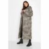 Promo 🎉 Long Tall Sally Tall Leopard Print Longline Puffer For Female 👏