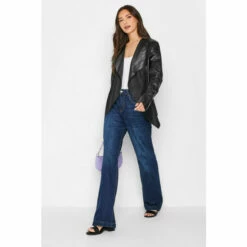 Budget 👍 Long Tall Sally Tall Faux Leather Jacket For Female 😍 -Long Tall Sally Sales unnamed file 190