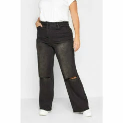 Flash Sale ๐ฅฐ Long Tall Sally Tall Wide Leg Distressed ๐ Jeans For Female โจ