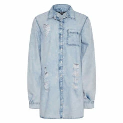 Hot Sale 😉 Long Tall Sally Tall Denim 👚 Shirt For Female 🔔 -Long Tall Sally Sales unnamed file 3199