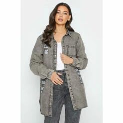 Hot Sale 😉 Long Tall Sally Tall Denim 👚 Shirt For Female 🔔 -Long Tall Sally Sales unnamed file 3202