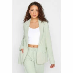 Promo ๐ Long Tall Sally Tall Linen Blend Blazer For Female ๐