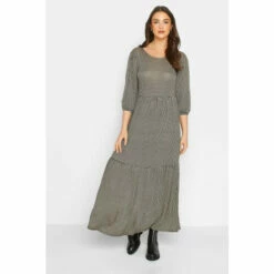 Coupon 😀 Long Tall Sally Tall Printed Midaxi 👗 Dress For Female 🎁