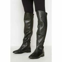 Cheapest 🤩 Long Tall Sally Faux Leather Stretch Knee High 🥾 Boots For Female ❤️