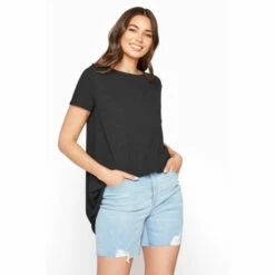 Discount 👏 Long Tall Sally Tall Cut Off Ripped Denim Shorts For Female 🌟