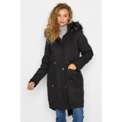 Coupon ⌛ Long Tall Sally Tall Faux Fur Trim Parka For Female ⭐ -Long Tall Sally Sales unnamed file 5