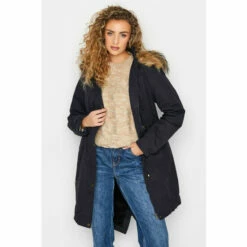 Coupon ⌛ Long Tall Sally Tall Faux Fur Trim Parka For Female ⭐ -Long Tall Sally Sales unnamed file 7