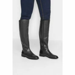 Buy 😉 Long Tall Sally Leather Knee High 🥾 Boots For Female 🎁